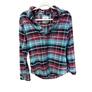 Goodfellow & Co Mens Slim Fit Every Wear Oxford Plaid Button Up Shirt Small